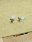 Saloni Fashion Jewellery Heart and Flower Design Combo of 3 Silver Plated Stud Earring For Women and Girls - view 5