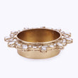 Saloni Fashion Jewellery Traditional Appealing Half Moon and Oval Shape Brass Gold Plated Festival Decorative Deep / Diya - view 3