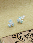 Saloni Fashion Jewellery Heart and Flower Design Combo of 3 Silver Plated Stud Earring For Women and Girls - view 6