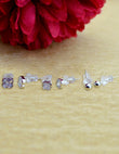 Saloni Fashion Jewellery Flower Design Combo of 3 Silver Plated Stud Earring For Women and Girls - view 7