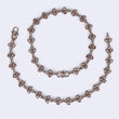 Saloni Fashion Jewellery Traditional Oval and Leaf Design Gold Plated Set of 2 Anklet(Payal) For Women - view 3