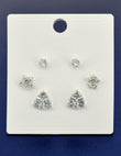 Saloni Fashion Jewellery Round Shape CZ Brass Silver Plated Stud Earring For Women and Girls - view 3