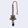 Saloni Fashion Jewellery Lavish Flower and Oval Shape Gold Plated Maang Tikka For Women and Girls - view 4
