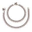 Saloni Fashion Jewellery Traditional Incredible Oval Shape Gold Plated Set of 2 Anklet(Payal) For Women - view 2