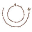 Saloni Fashion Jewellery Traditional Fascinating Round Shape Gold Plated Set of 2 Anklet(Payal) For Women - view 2
