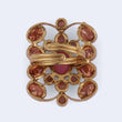Saloni Fashion Jewellery Pleasant Oval Shape Gold Plated Adjustable Finger Ring For Women - view 4