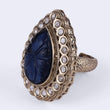 Saloni Fashion Jewellery Attractive Oval Shape Gold Plated Adjustable Finger Ring For Women and Girls - view 3