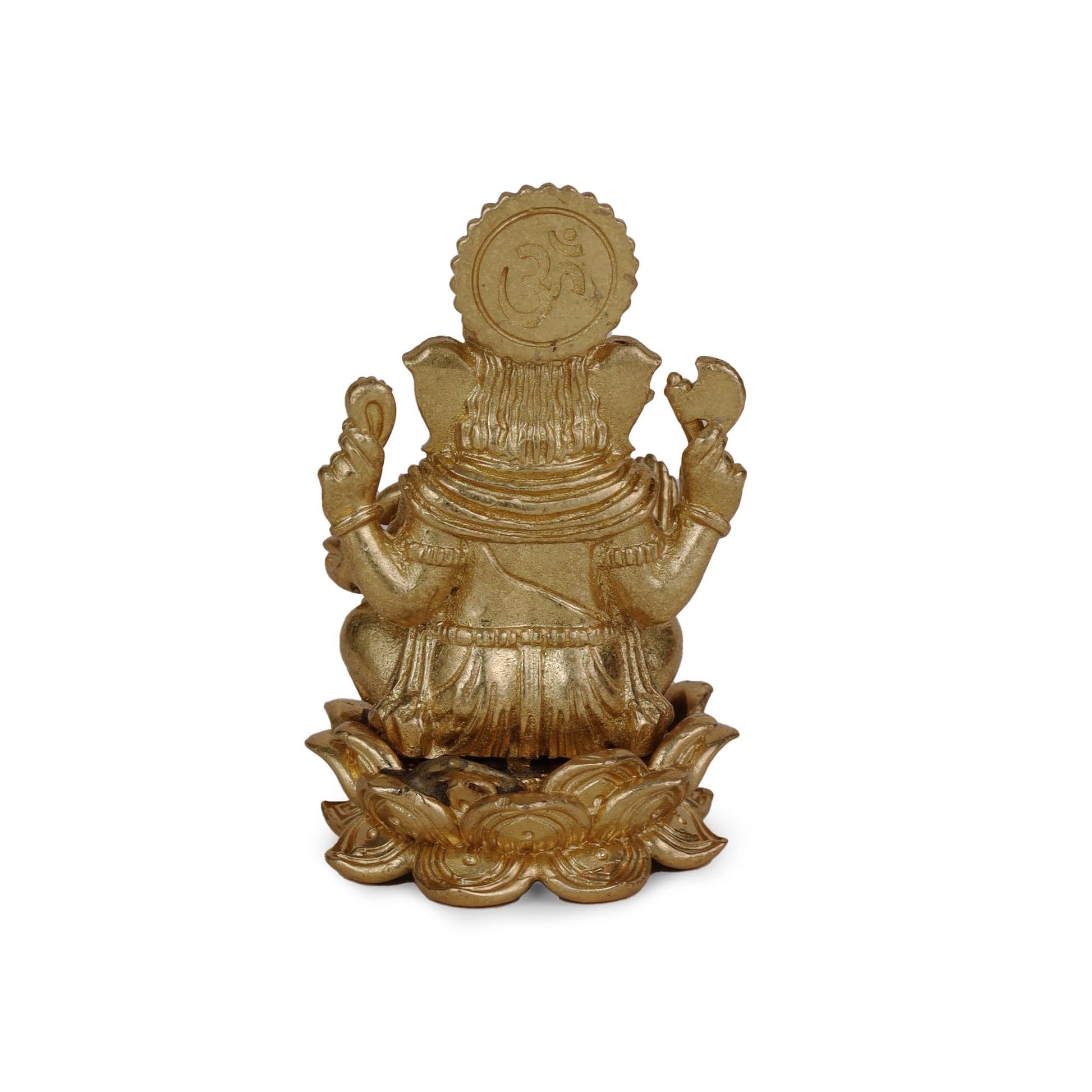 Saloni Fashion Jewellery Lord Ganesha Gold Plated Idol/Murti Home And Office Decorative Gifting