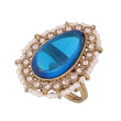 Saloni Fashion Jewellery Incredible Flower and Kalash Shape Gold Plated Set of 2 Combo Adjustable Finger Ring For Women - view 3