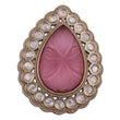 Saloni Fashion Jewellery Beautiful Oval Shape Gold Plated Adjustable Finger Ring For Women and Girls - view 2