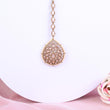 Saloni Fashion Jewellery Traditional Oval Shape Silver Gold Plated Brass Maang Tikka For Women