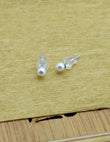 Saloni Fashion Jewellery Heart and Flower Design Combo of 3 Silver Plated Stud Earring For Women and Girls - view 4