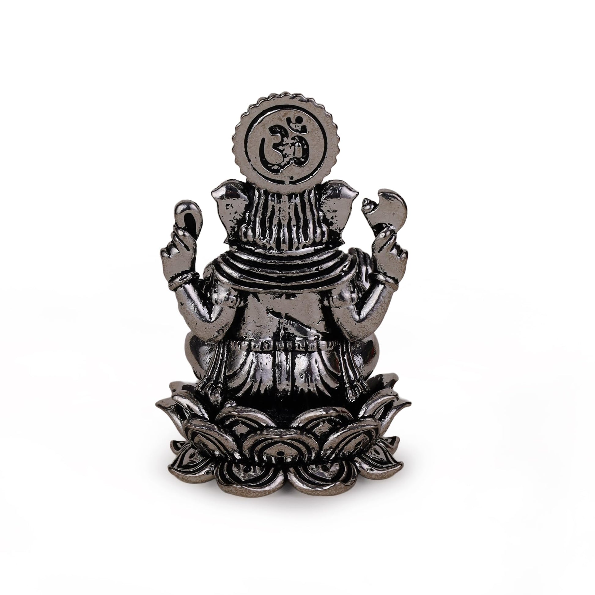 Saloni Fashion Jewellery Lord Ganesha Silver Gold plated Idol/Murti Home And Office Decorative Gifting