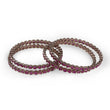 Saloni Fashion Jewellery Desirable Oval Pink Crystal Antique Gold Plated Set Of 4 Bangles For Women - view 4