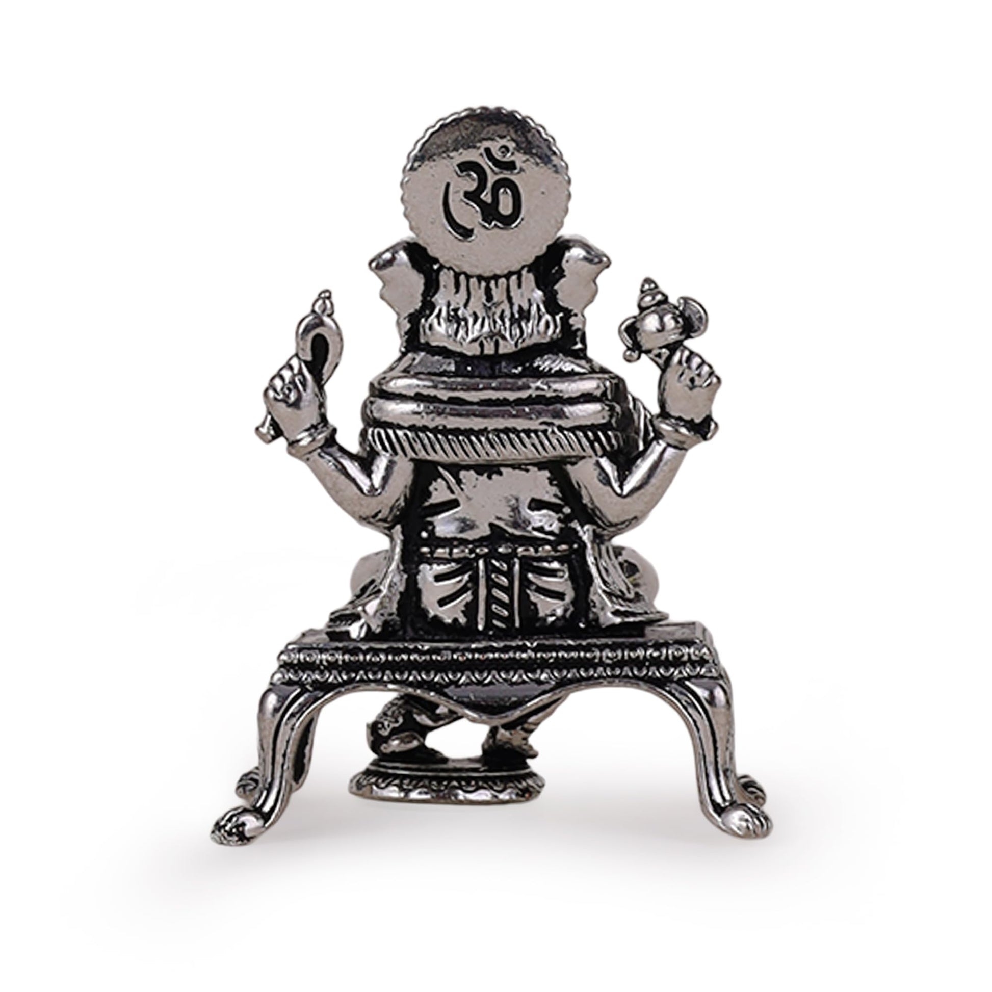 Saloni Fashion Jewellery Lord Ganesha Silver Gold plated Idol/Murti Home And Office Decorative Gifting