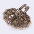 Saloni Fashion Jewellery Enchanting Round Shape Gold Plated Adjustable Finger Ring For Women and Girls - view 4