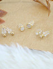 Saloni Fashion Jewellery Round Shape Combo of 3 Gold Plated Stud Earring For Women and Girls - view 7
