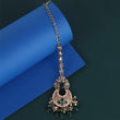 Saloni Fashion Jewellery Incredible Chandelier and Flower Design Gold Plated Maang Tikka For Women and Girls