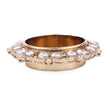 Saloni Fashion Jewellery Traditional Designer Paisley and Round Shape Brass Gold Plated White Stone Festival Decorative Deep / Diya - view 3
