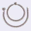 Saloni Fashion Jewellery Traditional Incredible Oval Shape Gold Plated Set of 2 Anklet(Payal) For Women - view 3