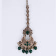 Saloni Fashion Jewellery Incredible Chandelier and Flower Design Gold Plated Maang Tikka For Women and Girls - view 4