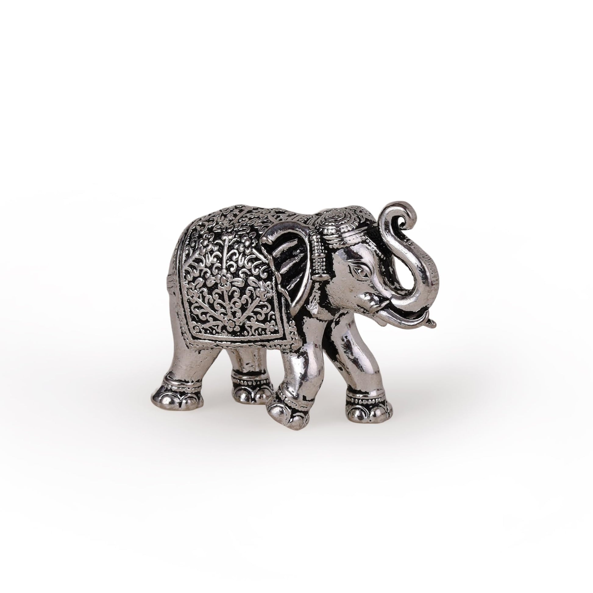 Saloni Fashion Jewellery Elephant Silver Gold plated Idol/Murti Home And Office Decorative Gifting