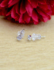 Saloni Fashion Jewellery Round Shape Mother of Pearl Combo of 3 Silver Plated Stud Earring For Women and Girls - view 6