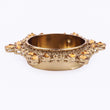 Saloni Fashion Jewellery Traditional Attractive Round and Flower Design Brass Gold Plated Brown Stone Festival Decorative Deep / Diya - view 5