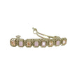 Saloni Fashion Jewellery Smooth Round Shape Pink Kundan Antique Gold Plated Hair Clip For Women and Girls - view 4
