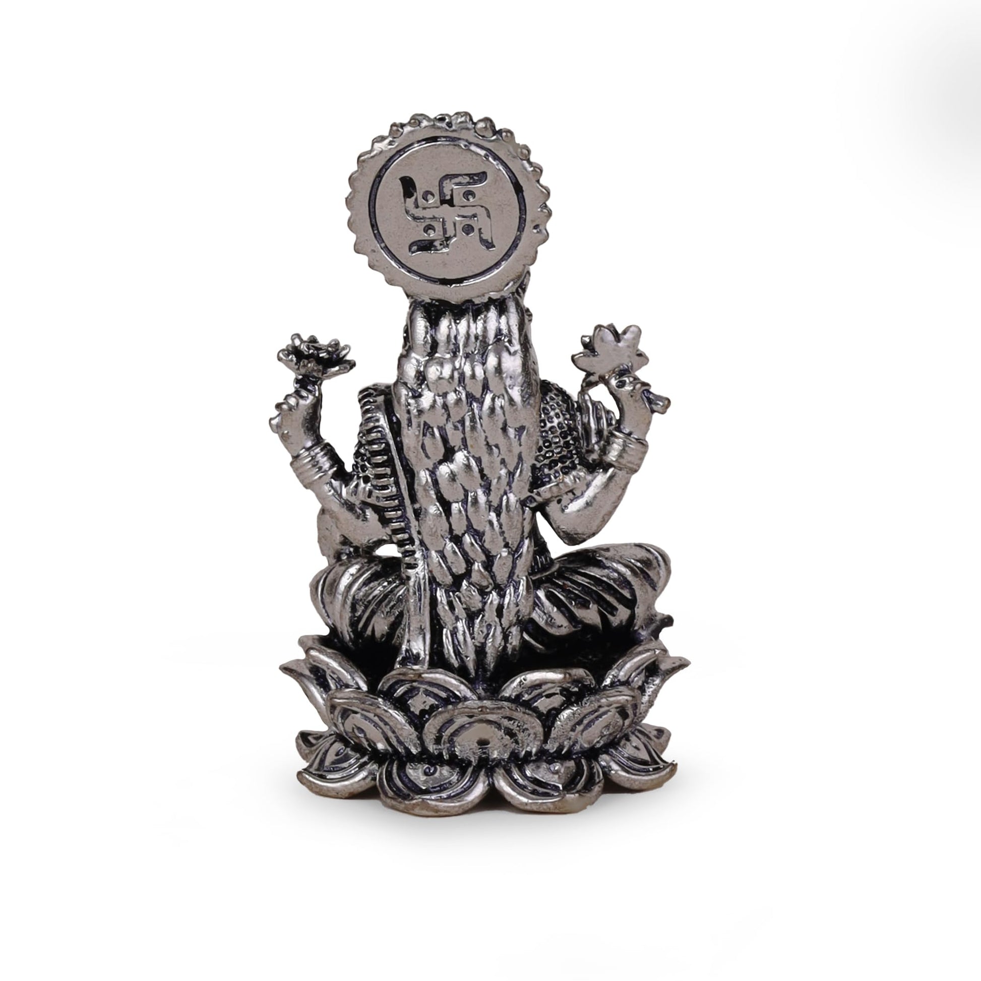 Saloni Fashion Jewellery Devi Laxmi Silver Gold plated Idol/Murti Home And Office Decorative Gifting