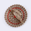 Saloni Fashion Jewellery Glorious Round Shape Gold Plated Adjustable Finger Ring For Women - view 4