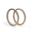 Saloni Fashion Jewellery Luxurious Green Crystal Antique Gold Plated Set Of 2 Bangles For Women - view 3