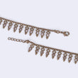 Saloni Fashion Jewellery Traditional Good-looking Oval Shape Gold Plated Set of 2 Anklet(Payal) For Women - view 5