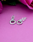 Saloni Fashion Jewellery Round Shape Combo of 3 Silver Plated Stud Earring For Women and Girls - view 4