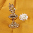 Saloni Fashion Jewellery Traditional Leaf Flower and Elephant Design Antique Gold Plated Brass Set of 2 Combo Sindoor Dani/Dibbi For Women - view 3