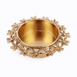 Saloni Fashion Jewellery Traditional Attractive Flower Design Brass Gold Plated Festival Decorative Deep / Diya - view 6