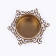 Saloni Fashion Jewellery Traditional Delightful Round and Flower Design Brass Gold Plated White Stone Festival Decorative Deep / Diya - view 4