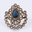 Saloni Fashion Jewellery Classy Oval Shape Gold Plated Adjustable Finger Ring For Women and Girls