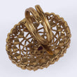 Saloni Fashion Jewellery Contemporary Round Shape Gold Plated Adjustable Finger Ring For Women and Girls - view 4