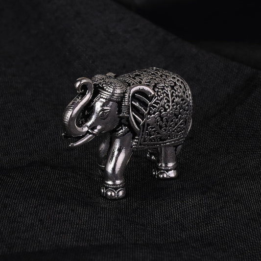 Saloni Fashion Jewellery Elephant Silver Gold plated Idol/Murti Home And Office Decorative Gifting