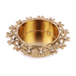 Saloni Fashion Jewellery Traditional Astonish Flower Design Brass Gold Plated Festival Decorative Deep / Diya - view 2