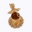 Saloni Fashion Jewellery Traditional Oval and Peacock Design Gold Plated Sindoor Dani/Dibbi For Women - view 4
