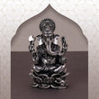 Saloni Fashion Jewellery Lord Ganesha Silver Gold plated Idol/Murti Home And Office Decorative Gifting