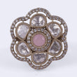 Saloni Fashion Jewellery Amazing Square and Oval Shape Gold Plated Adjustable Finger Ring For Women and Girls