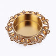 Saloni Fashion Jewellery Traditional Designer Paisley and Round Shape Brass Gold Plated Brown Stone Festival Decorative Deep / Diya - view 3