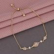 Saloni Fashion Jewellery Stylish Unique Design Gold Plated Free Size Charm Bracelet For Women