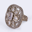 Saloni Fashion Jewellery Astonish Round and Oval Shape Gold Plated Adjustable Finger Ring For Women and Girls