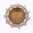 Saloni Fashion Jewellery Traditional Appealing Half Moon and Oval Shape Brass Gold Plated Festival Decorative Deep / Diya - view 4