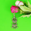 Saloni Fashion Jewellery Traditional Chandelier Shape Silver Gold Plated Maang Tikka For Women