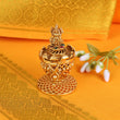 Saloni Fashion Jewellery Traditional Laxmi and Peacock Design Gold Plated Brass Set of 2 Combo Sindoor Dani/Dibbi For Women